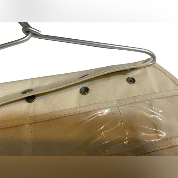 Household Essentials Hanging Jewelry Organizer, Natural Canvas - Picture 6 of 6